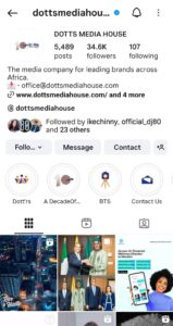 DOTTSMEDIA INSTAGRAM PAGE